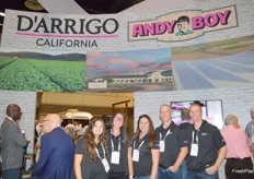 D'Arrigo from California with their full team at their stand were happy to showcase the fresh vegetables they grow and distribute across the US.